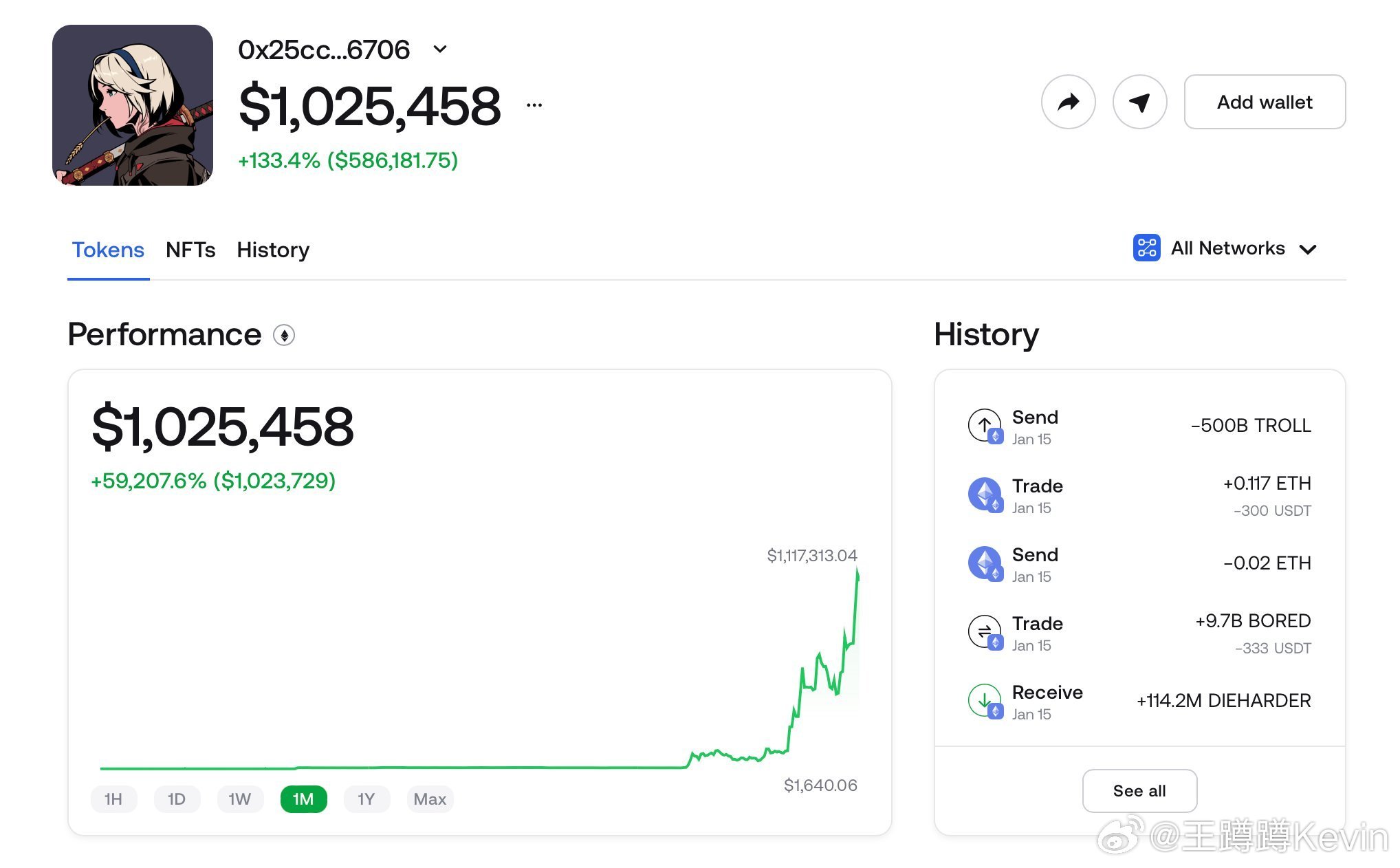 TROLL代币价格飙升，交易员3个月内利润达到1，300倍