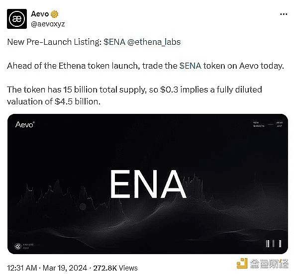 Ethena点燃：ENA翻倍，因为鲸鱼涌入，收益率达到前10%