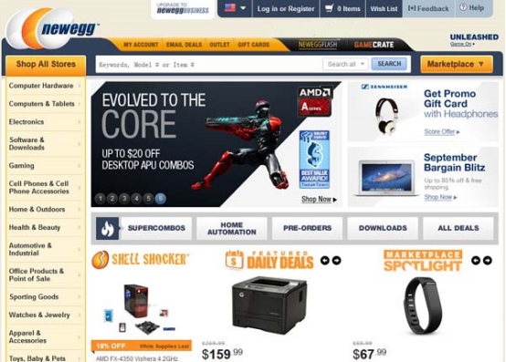 Newegg新蛋网，北美科技类电商平台